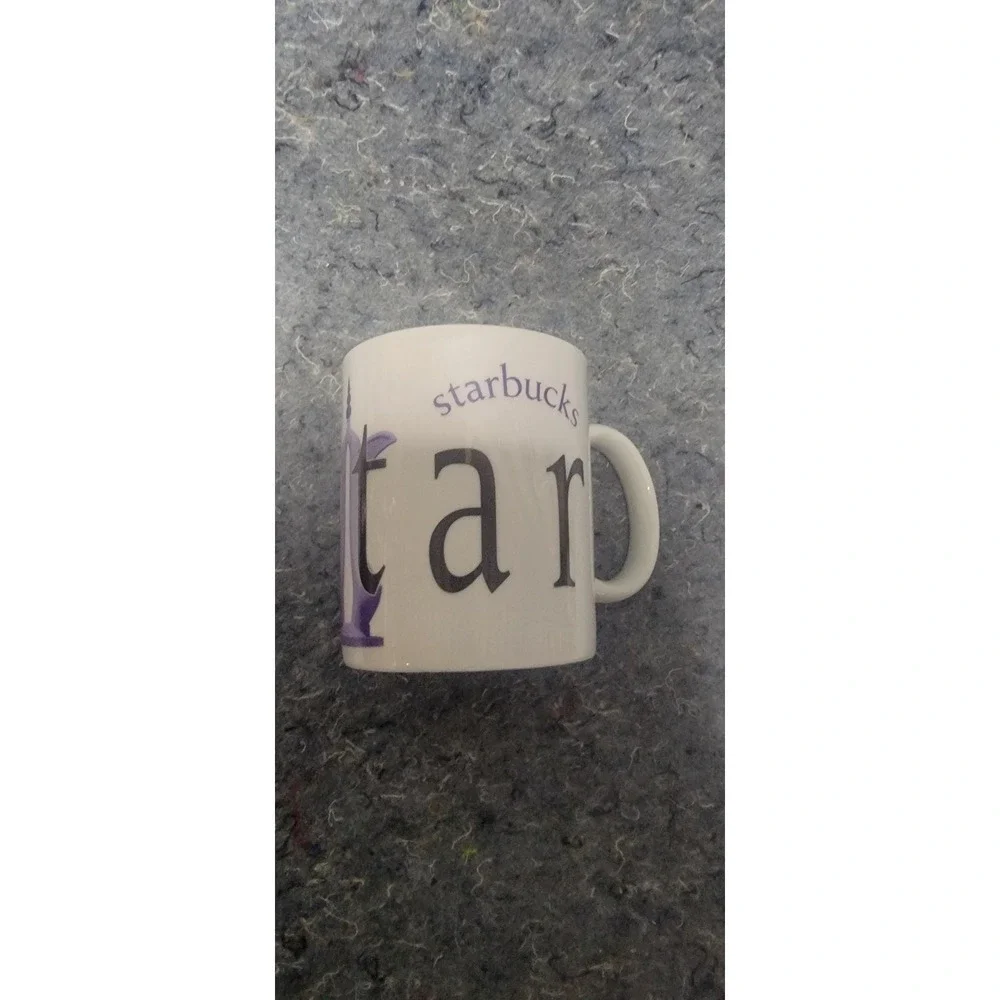 Starbucks City Mug Collector Series Quar Purple‎ and White
